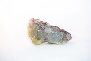 Purple Crystal Stone macromineral. crystals of amethyst quartz druze isolated on a white background.