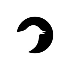 Bird logo icon isolated on white background