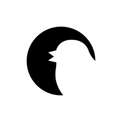 Bird logo icon isolated on white background © sljubisa