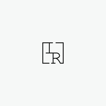 IR retro initial logo best in high quality professional design that will print well across any print media