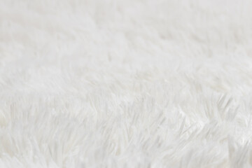 Fototapeta na wymiar Synthetic fur white texture for the background