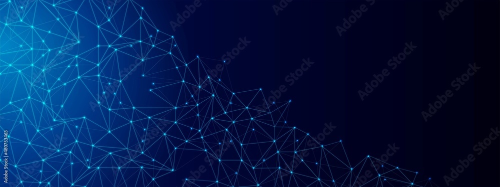 Poster vector background frame grid . texture damaged network, thin threads, connections. digital technolog