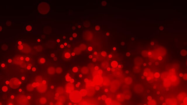 Red Defocused Bokeh Background, 4K Seamless Video