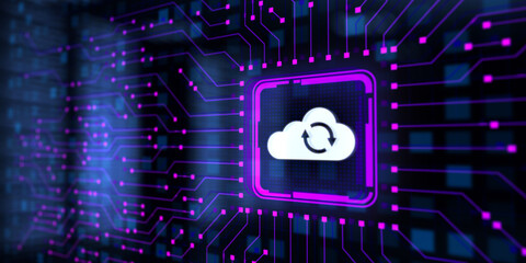 Cloud technology processing computing data storage networking.