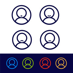 Icons Persons Expression Outline