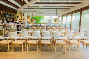 Beautiful Greek Style Restaurant Lounge Rustic Contemporary Architecture Decoration Garden By The Lake