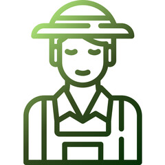 man gradient icon