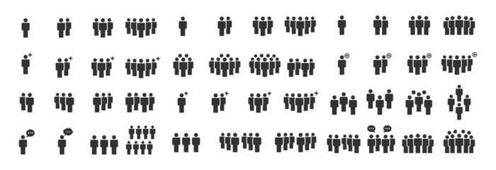 People Icons , Person work group Team Vector