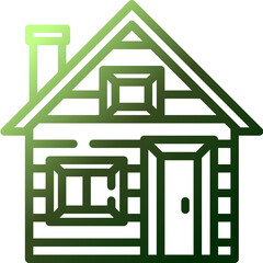 farm house gradient icon