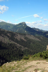 Krajobrazy w Tatrach, polskie góry