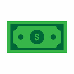 Dollar currency bank note icon