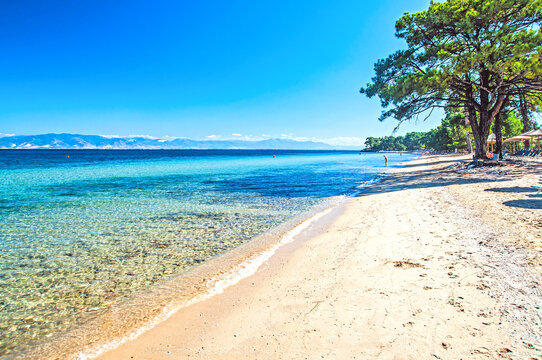 Beach in Thasos, Pachis, Greece