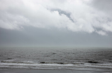 storm over the sea