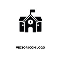 High School Modern Simple Vector Icon
