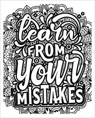 Motivational Quotes Coloring page, inspirational Quotes Coloring page.
