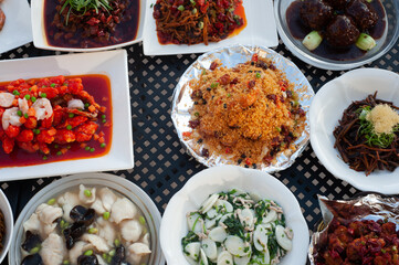 Chinese food feast