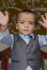 elegant diplomatic boy portrait