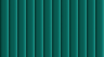 Obraz premium Original graphic wallpaper in the form of vertical blinds. The background was created using a mesh gradient based on a palette of green.