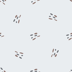 Seamless pattern pebbles. Beautiful texture gravel for fabric design. Repeated template stone in doodle style for fabric.