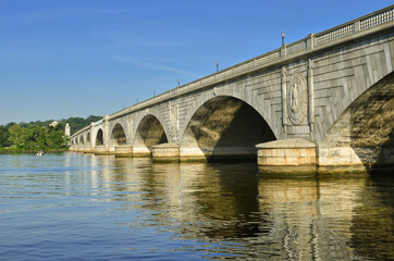 Fototapeta na wymiar Memorial Bridge in Washington DC - United States