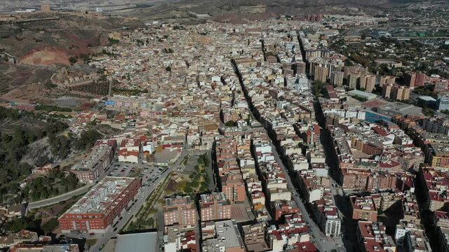 Lorca in Andalusien | Luftvideo von der Stadt Lorca in Andalusien / Spanien