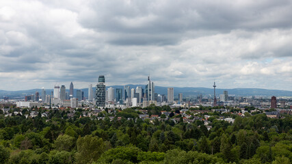 Fototapeta na wymiar Frankfurt Panorama 