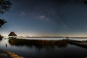 night view of the lake