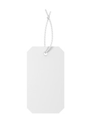 Blank paper price tag, clothing label