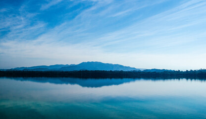 Lake and mountain view