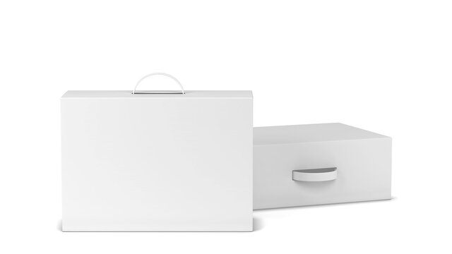 Blank Packaging Box With Handle