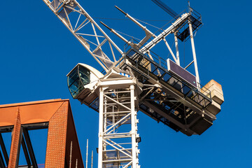 Fototapeta na wymiar Construction crane