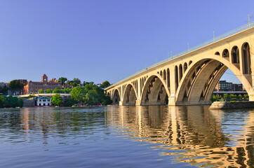 Fototapeta premium Arlington Memorial Bridge in Washington DC, United States of America