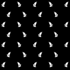 Illustration pattern bat with background halloween design