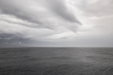 storm over the sea