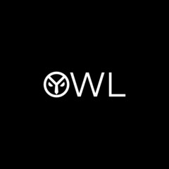 owl logo with with logotype vector design concept