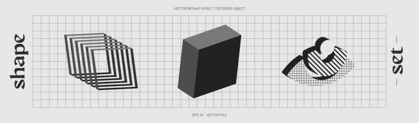 Universal Vector Geometric Shapes Composition