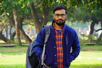 Indian young man images young man in park