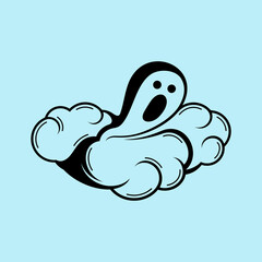 Ghost Cloud Creative Logo Design