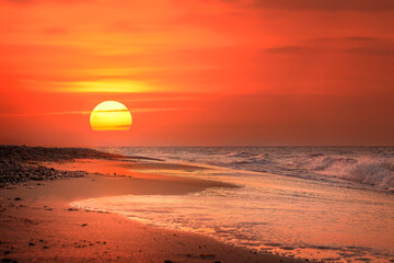 Obraz premium Ostseebad Kühlungsborn Sonnenaufgang