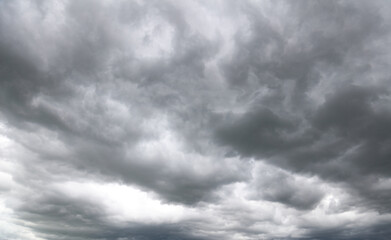 Grey storm clouds