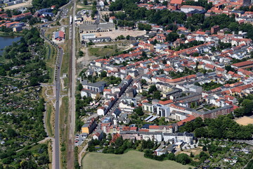 Fototapeta na wymiar Greifswald, Fleischervorstadt und Mühlenvorstadt 2016