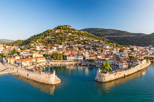 The port of Nafpaktos, Greece