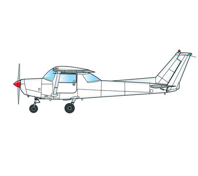 Einmotoriges Schulflugzeug