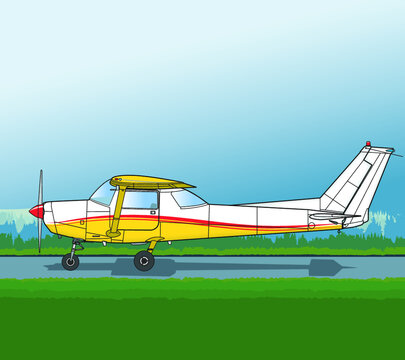 Zweisitziges Schulflugzeug