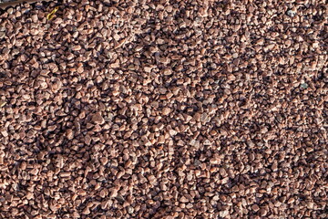 small bright pebbles and gravel as background or texture