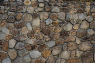 Background of brick stone wall texture. Close up image. Outdoor home decoratio