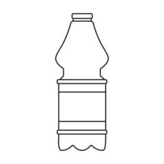 Plastic bottle vector icon.Cartoon vector icon isolated on white background plastic bottle.