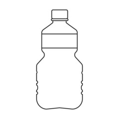 Plastic bottle vector icon.Cartoon vector icon isolated on white background plastic bottle.