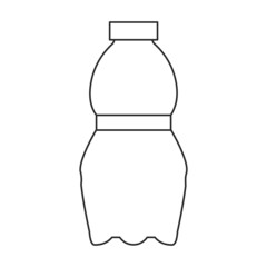 Plastic bottle vector icon.Cartoon vector icon isolated on white background plastic bottle.
