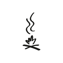 Obraz premium Campfire icon design. 
